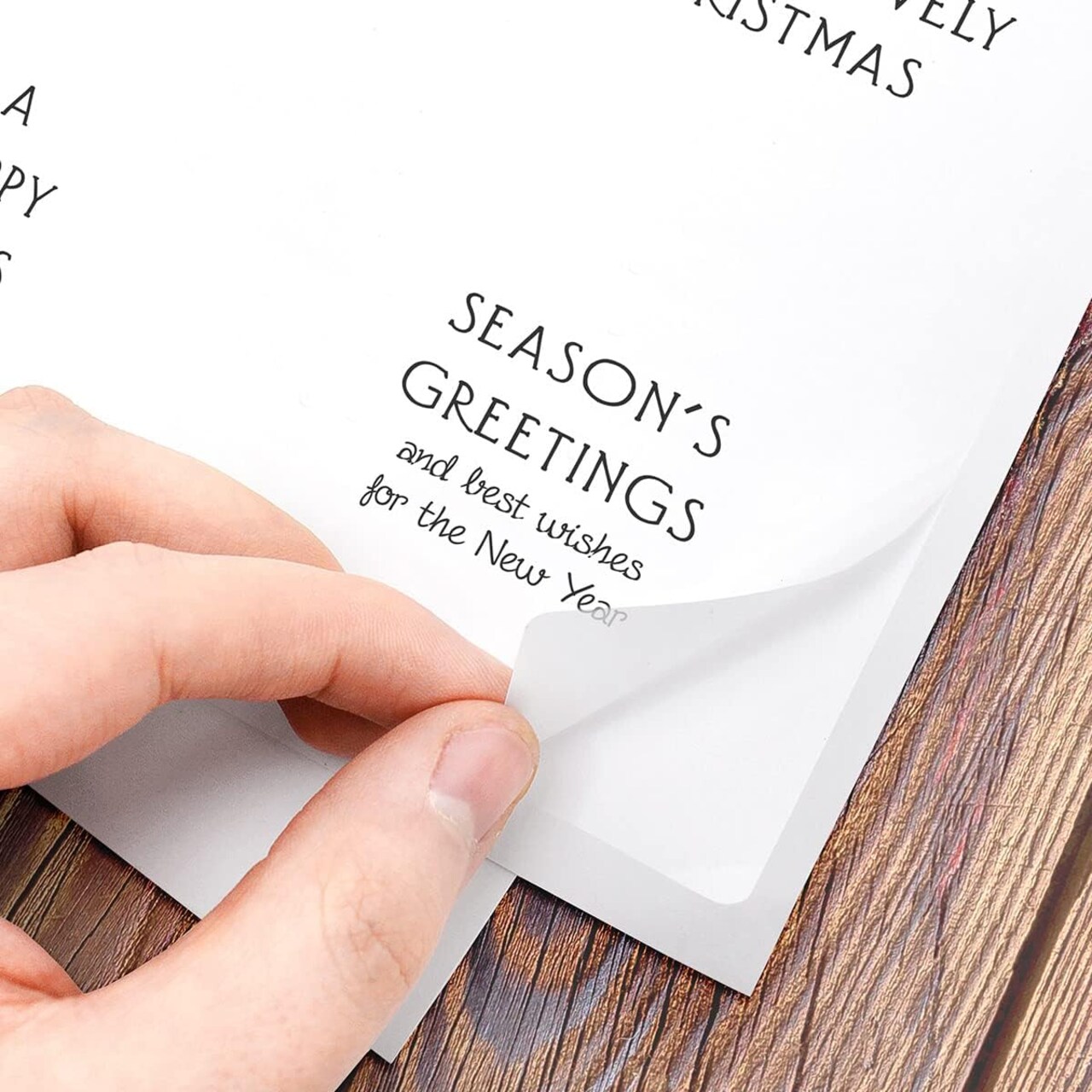 Christmas Verses Peelables Stickers for Christmas Card Making. 48 Peelable Verses & Sentiments/Peel Offs for Card Making Supplies, Card Making Accessories, & Card Making Embellishments